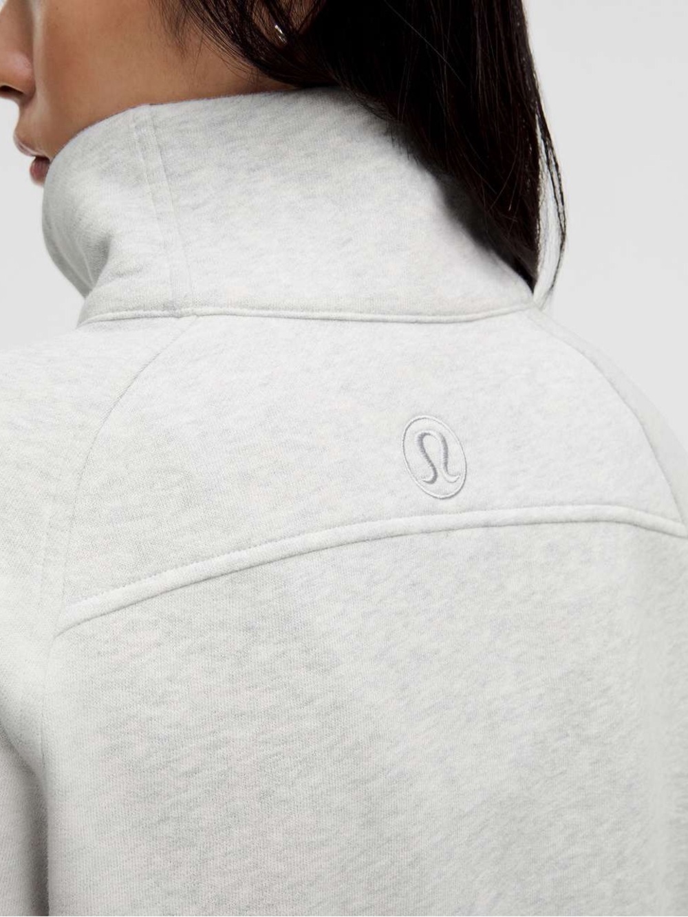 NWT Lululemon Scuba Oversized Funnel Neck Half Zip Fleece In Gray Size XL/XXL - Picture 4 of 10